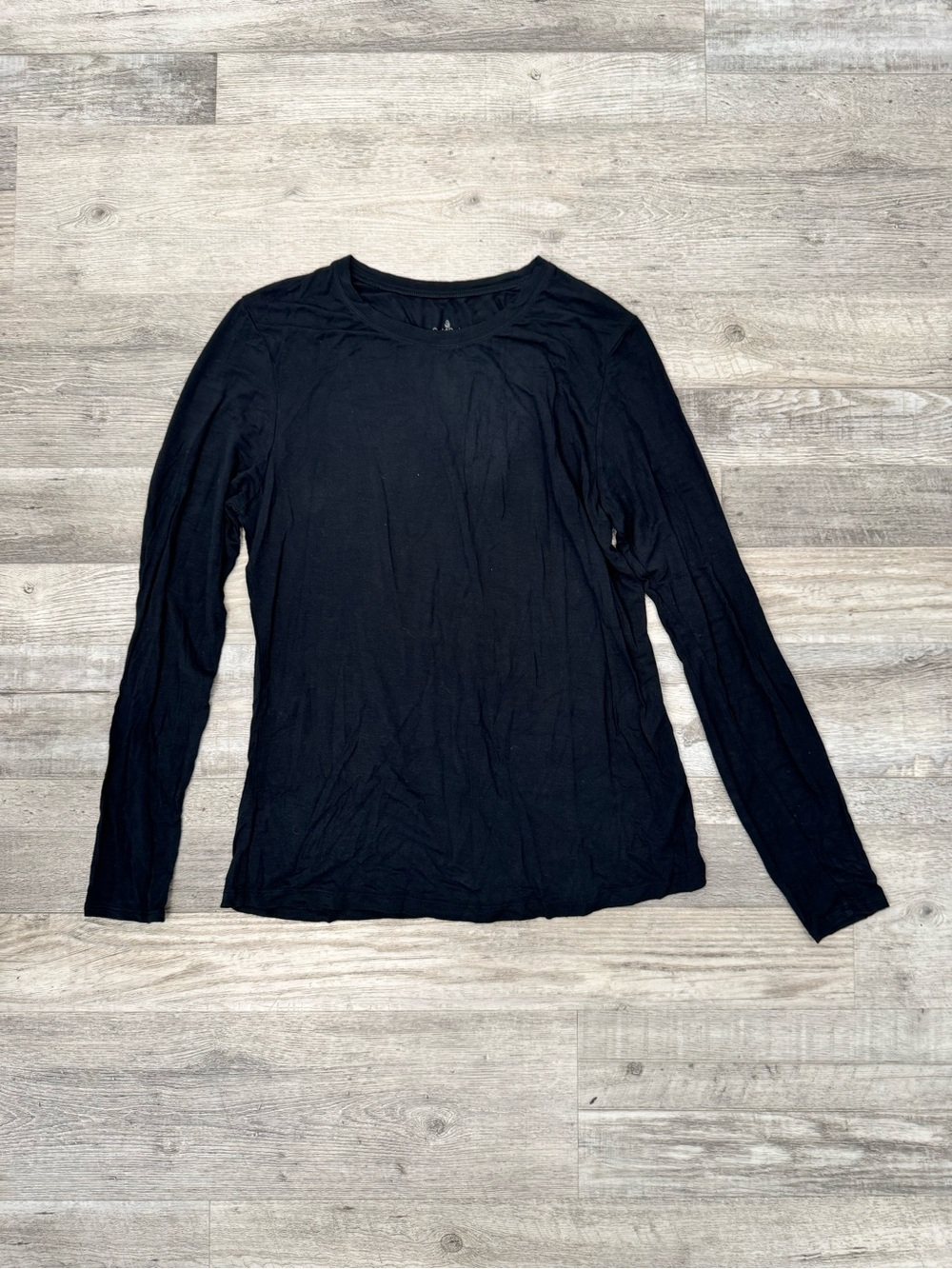 Cuddl Duds Black Women's Long Sleeve Base Layer Top Size Large M7